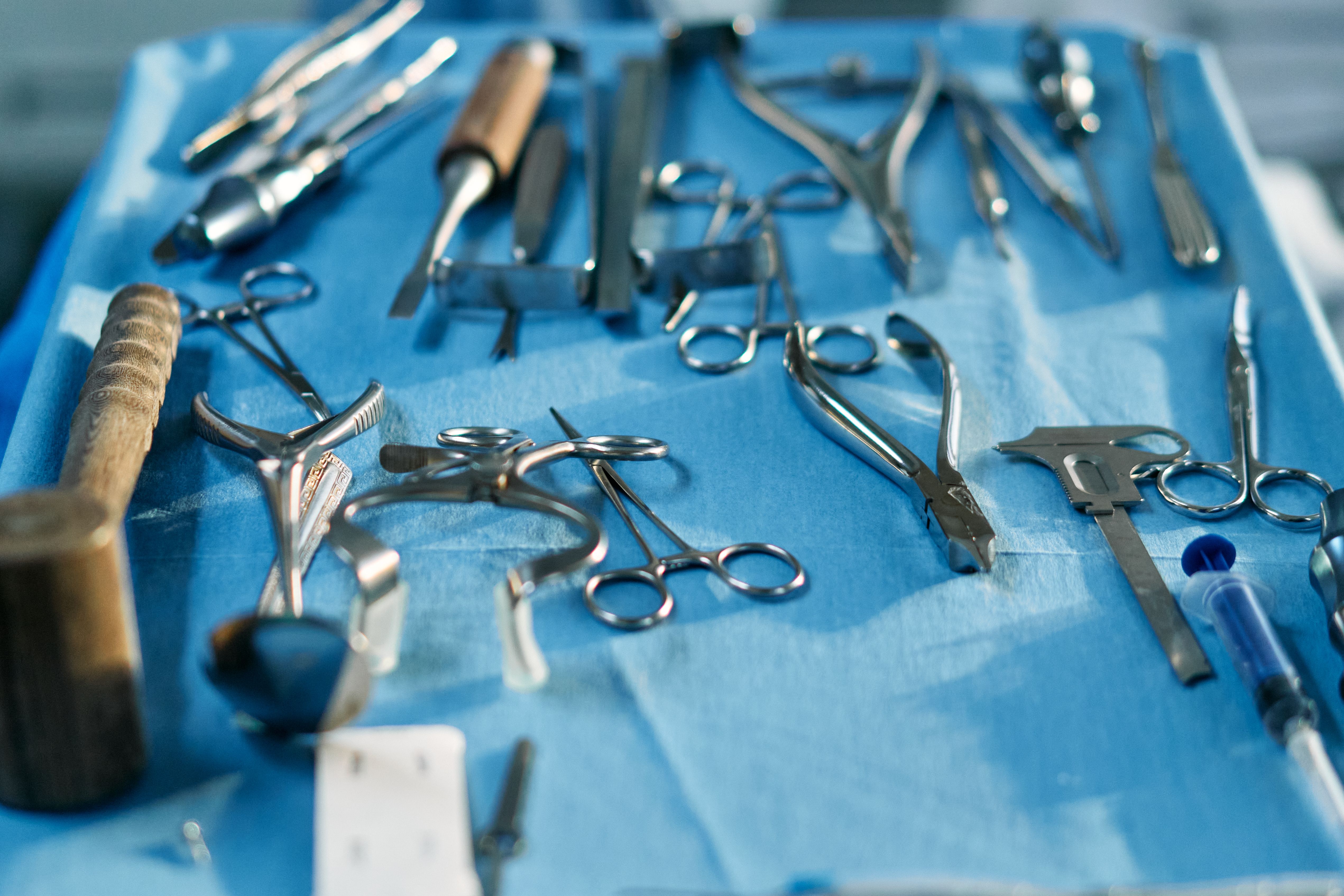 Modern surgical operating room with advanced medical equipment